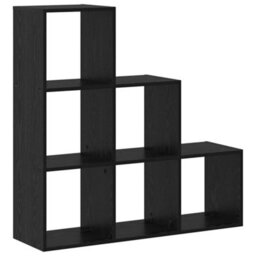 Berkfield Book Cabinet Black Oak 99 X 29 X 99 Cm Engineered Wood - thumbnail 2