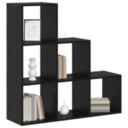 Berkfield Book Cabinet Black Oak 99 X 29 X 99 Cm Engineered Wood - thumbnail 3