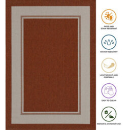 Homeart Outdoor Rugs Easy Cleaning Area Rugs For Balcony,garden,picnic,uv Weather Resistant  Terra Cream, 120 X 170 Cm - thumbnail 6