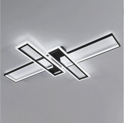 65W Modern Led Ceiling Light 6500K 4-Sqaure Ceiling Lamp White Living Room 120Cm - image 1