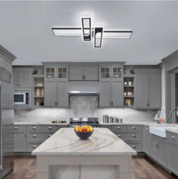 65W Modern Led Ceiling Light 6500K 4-Sqaure Ceiling Lamp White Living Room 120Cm - thumbnail 3