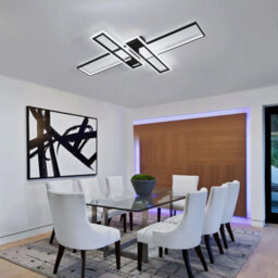 65W Modern Led Ceiling Light 6500K 4-Sqaure Ceiling Lamp White Living Room 120Cm - thumbnail 5