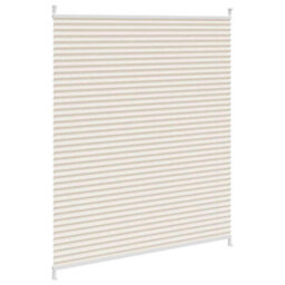 Walplus Cream Plisse Blind 110X150Cm Window Shade Pleated Design Easy Install Top Down Bottom Up Privacy Light Control - thumbnail 4