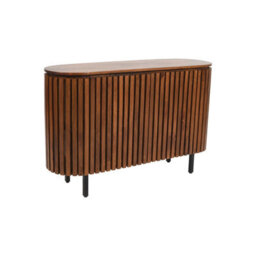 Carney Mango Wood Slatted Large 2 Doors Sideboard -Walnut - thumbnail 3