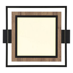 Luminosa Lighting Luminosa Gabaldo Integrated Led Semi Flush Ceiling Light Matt Black Led 3000K - thumbnail 4