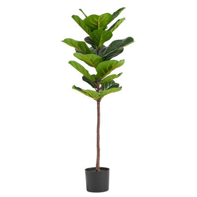 Leaf 120Cm Premium Artificial Fiddle Fig Tree - image 1