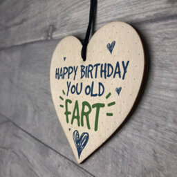 Red Ocean Handmade Wooden Happy Birthday Heart Boyfriend Dad Grandad Thank You Gift For Husband - thumbnail 7