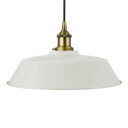 Pale Grey Chancery Painted Dome Pendant Light With Matt Antique Brass Lamp Holder And Black Round Cable - Se Home