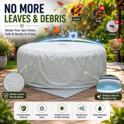 Shatchi Hot Tub Spa 2 Person Hot Tub Cover Cap Outdoor Garden Patio Furniture Swimming Spa Safety Protector, 195X100X70Cm - thumbnail 6