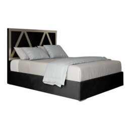 Alison Upholstered Soft Velvet Metal Black Bed Frame - thumbnail 6