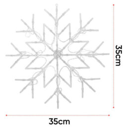 50 Led Window Snowflake Fairy Christmas Party Xmas Light Cool White - thumbnail 2