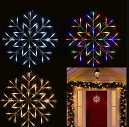 50 Led Window Snowflake Fairy Christmas Party Xmas Light Cool White - thumbnail 3