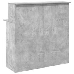 Berkfield Reception Desk Concrete Grey 100X50X103.5 Cm Engineered Wood - thumbnail 7