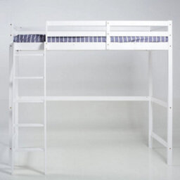 Loft Bunk Bed Single 3Ft Kids Pine Wood High Sleeper Loft Cabin Bedstead & Stair - thumbnail 6
