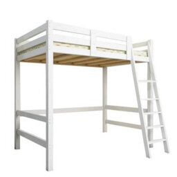 Loft Bunk Bed Single 3Ft Kids Pine Wood High Sleeper Loft Cabin Bedstead & Stair - thumbnail 4