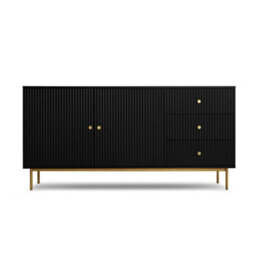 Devon - Large Sideboard - Black - thumbnail 2