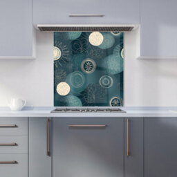 Warren Reed Designer Blue Moon And Sun Premium Glass Kitchen Splashback W900mm X H650mm - thumbnail 6
