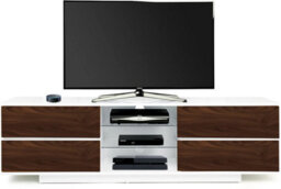 "Centurion Supports Avitus Gloss White With 4-Walnut Drawers And 2 Shelves Up To 65"" Led, Lcd, Plasma Tv Cabinet" - thumbnail 2