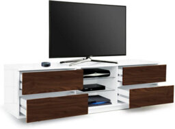 "Centurion Supports Avitus Gloss White With 4-Walnut Drawers And 2 Shelves Up To 65"" Led, Lcd, Plasma Tv Cabinet" - thumbnail 7