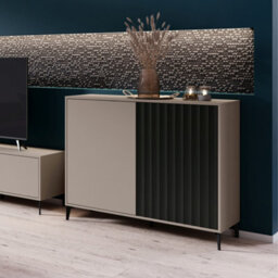 Heze Furniture Rimini Premium 2 Door Textured Sideboard - thumbnail 2
