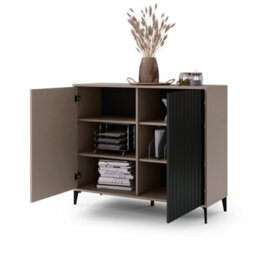 Heze Furniture Rimini Premium 2 Door Textured Sideboard - thumbnail 3