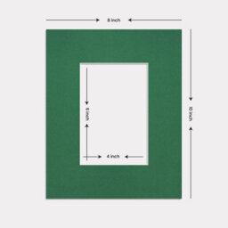 Ak Frames 10X8 Emerald Picture Mounts To Fit 6X4 Aperture Size - Mount Board Only (No Frame Included) - thumbnail 3