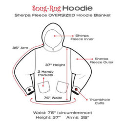 Snug Rug Hoodie Pink Quartz Wearable Blanket Oversized Hooded Blankets For Adults Hooded - thumbnail 4