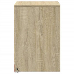 Berkfield Bedside Cabinet With Led Lights Sonoma Oak Engineered Wood - thumbnail 7