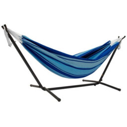 Vivere Double Cotton Hammock With Stand (250Cm) - Island Breeze