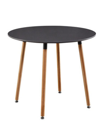 Kosy Koala Dining Table Grey Wood Kitchen Place For 4 Seats, Dining Table Only (Grey H 75 X L 90 X W 90 Cm) - image 1