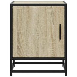 Vidaxl Bedside Cabinet Sonoma Oak 40X31X50 Cm Engineered Wood And Metal - thumbnail 5
