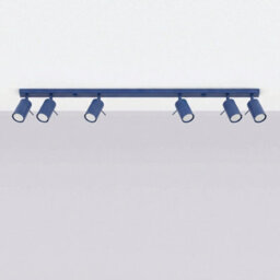 Sollux Lighting Ring Steel Ultramarine 6 Lights Modern Ceiling Lamps - thumbnail 2