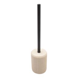GoodHome Toko Beige Stainless Steel Toilet Brush & Holder - thumbnail 2