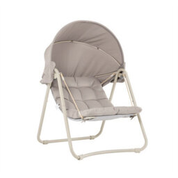 Sobuy Ogs62-Mi,  Outdoor Hanging Chair Garden Seating Garden Chairs Garden Sofa Swing Chair With Stand Adjustable Canopy - thumbnail 3