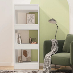 Berkfield Book Cabinet/room Divider White 40X30X103 Cm Engineered Wood - thumbnail 3