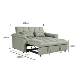 Bubble Sofa Bed - Deep Quilting - Triple Layer Foam - thumbnail 7
