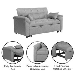 Bubble Sofa Bed - Deep Quilting - Triple Layer Foam - thumbnail 5