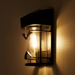 Living And Home 4 Packs Solar Outdoor Wall Lights, Warm Light Garden Lights, Automatic Lighting - thumbnail 2
