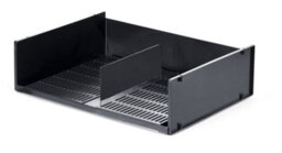 Durable Optimo Recycled Plastic Stackable Letter Tray File - A3 & A4 Grey - thumbnail 3