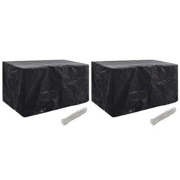 Vidaxl Garden Furniture Covers 2 Pcs 8 Eyelets 180X70X90 Cm Garden Furniture Covers - thumbnail 1