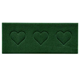 Nicoman Pvc Heart Embossed Spaghetti Coil Hallway Kitchen Entrance Runner Rug 150Cm X 60Cm - Green - thumbnail 2