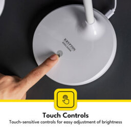 Geepas Krypton Cordless Led Desk Table Lamp, Rechargeable With Touch Control & 3 Colors - thumbnail 5