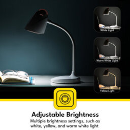 Geepas Krypton Cordless Led Desk Table Lamp, Rechargeable With Touch Control & 3 Colors - thumbnail 4