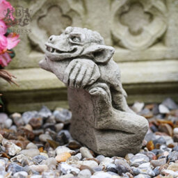Burgess Peeping Gremlin Stone Statue Outdoor Garden Gargoyle Ornament Gothic Grotesque - thumbnail 5