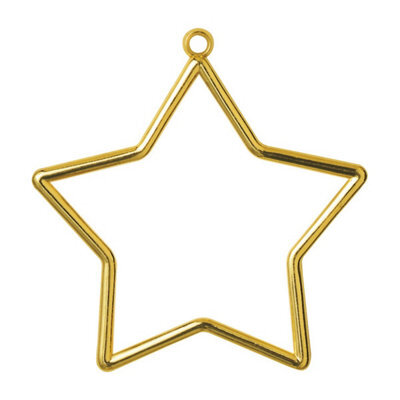 Groves Of Thames Shaped Frames Star - Frame: Plastic: Star Shaped: 9 X 7Cm: Gold - Vervaco - image 1