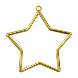 Groves Of Thames Shaped Frames Star - Frame: Plastic: Star Shaped: 9 X 7Cm: Gold - Vervaco - thumbnail 1