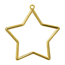 Groves Of Thames Shaped Frames Star - Frame: Plastic: Star Shaped: 9 X 7Cm: Gold - Vervaco - thumbnail 2
