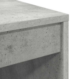 Berkfield Writing Desk Concrete Grey Mdf With Concrete Grey Finish - thumbnail 7