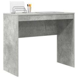 Berkfield Writing Desk Concrete Grey Mdf With Concrete Grey Finish - thumbnail 3