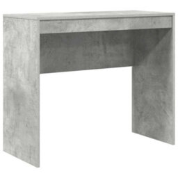 Berkfield Writing Desk Concrete Grey Mdf With Concrete Grey Finish - thumbnail 2